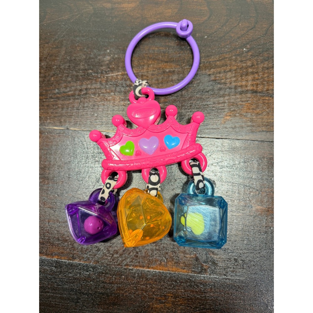 Infantino‎ Baby Toy Pink Crown Rattles Gem Gem Rattles Princess Toy Rattles